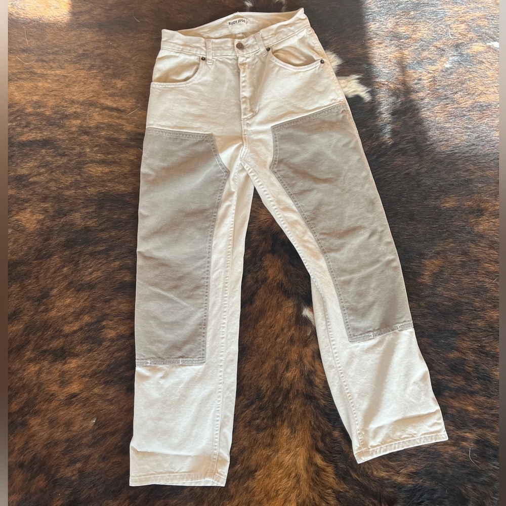 Rudy Jude Utility Pant Creamy white and Gray